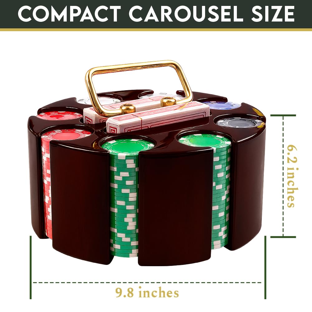 Amazon.com: Poker Set, 200pcs 11.5gr Hefty Casino Chip Set with